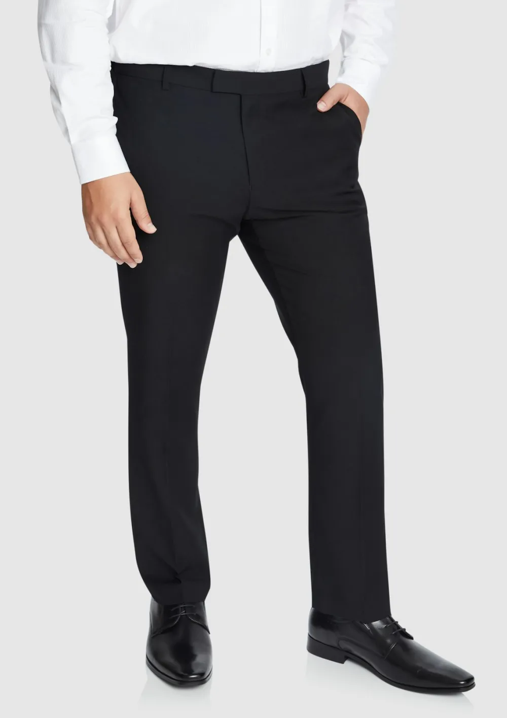 Navy Slim Fit Stretch Trousers