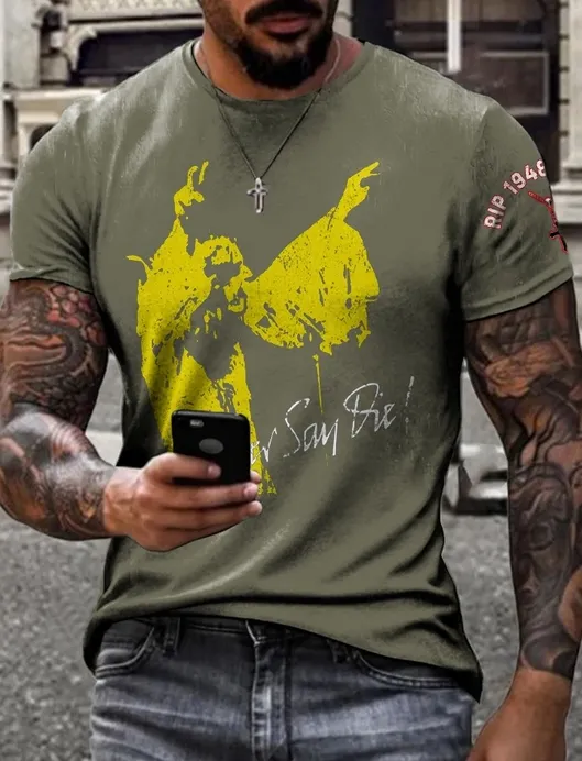 Men'S Rip Ozzy Prince Of Darkness Printed T-Shirt