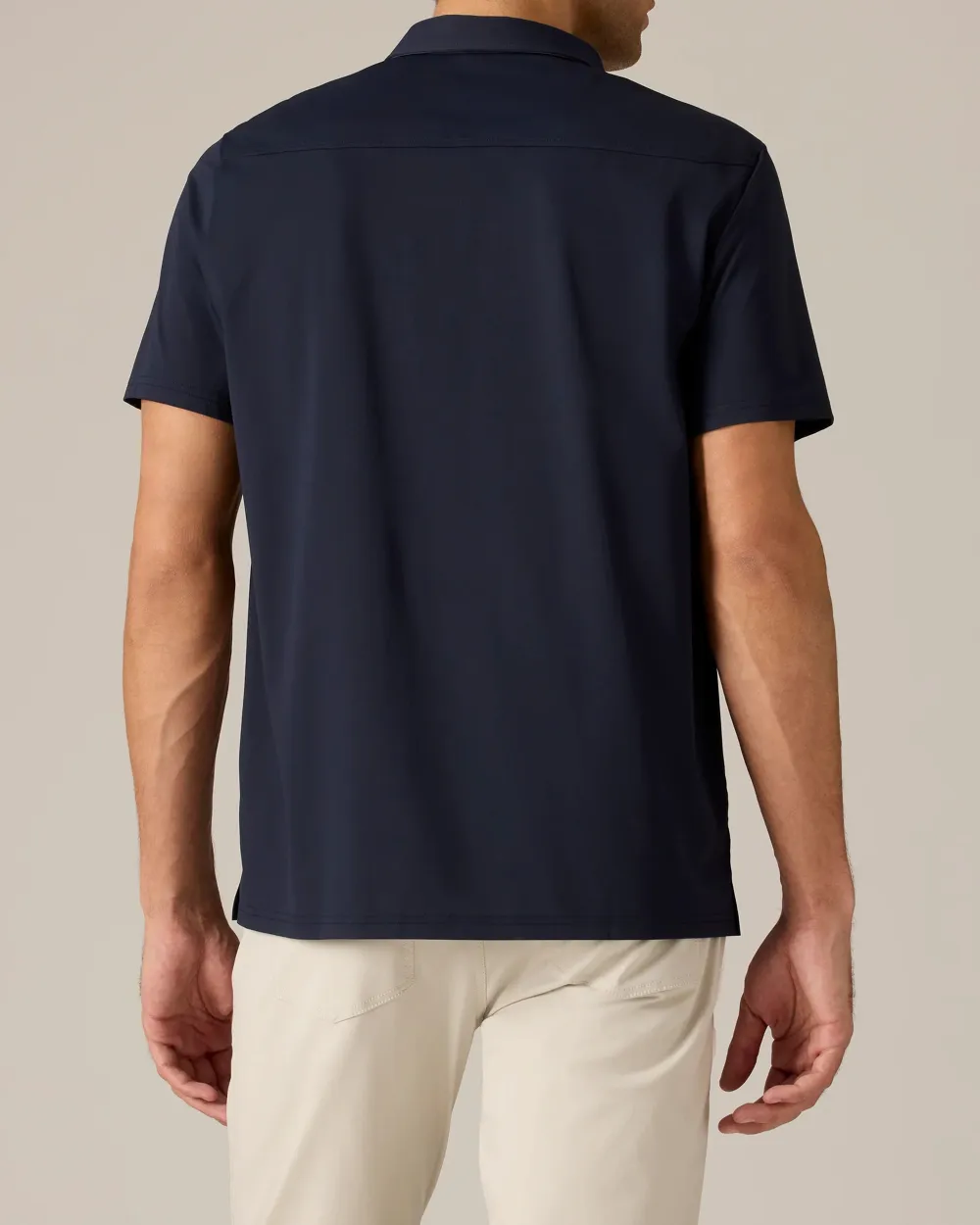 Men's Stretch Solid Polo T-Shirts
