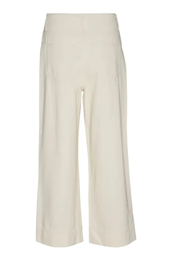 Straight Cut Wide Leg Trousers