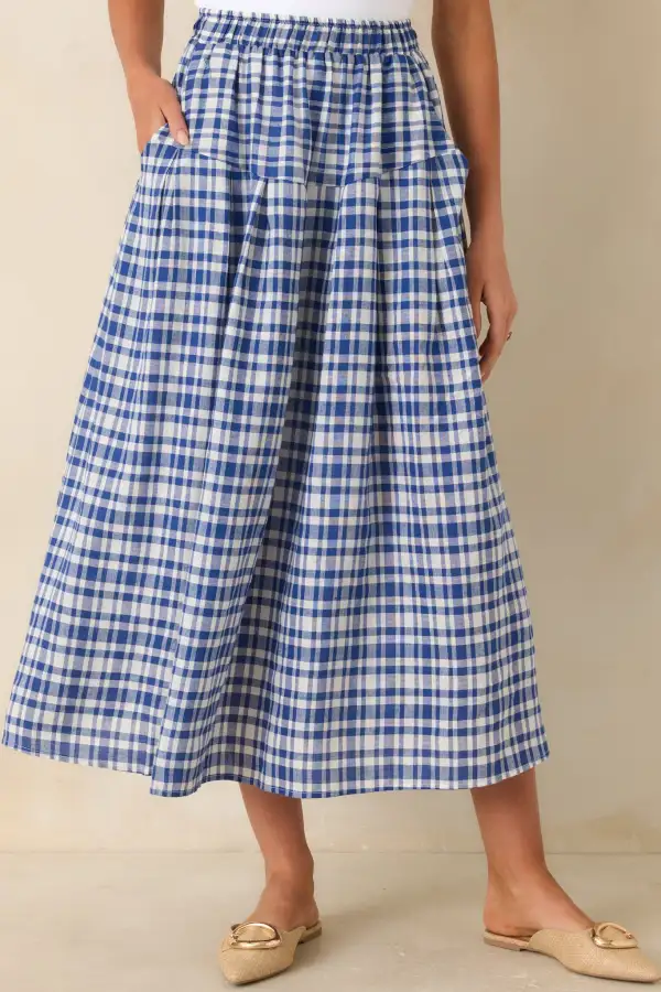 Linen Knit Midi Skirt