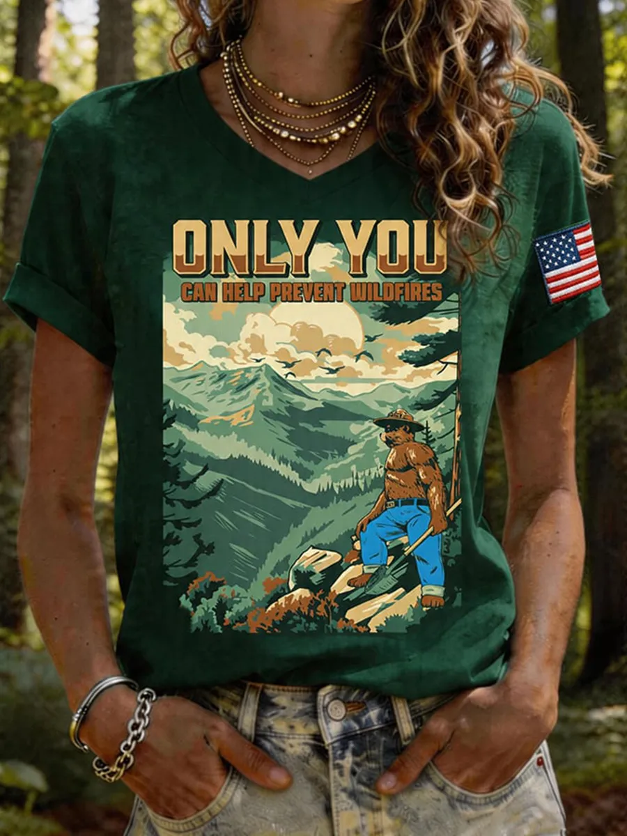 Only You Can Stop It -Save America's Forests T-Shirt