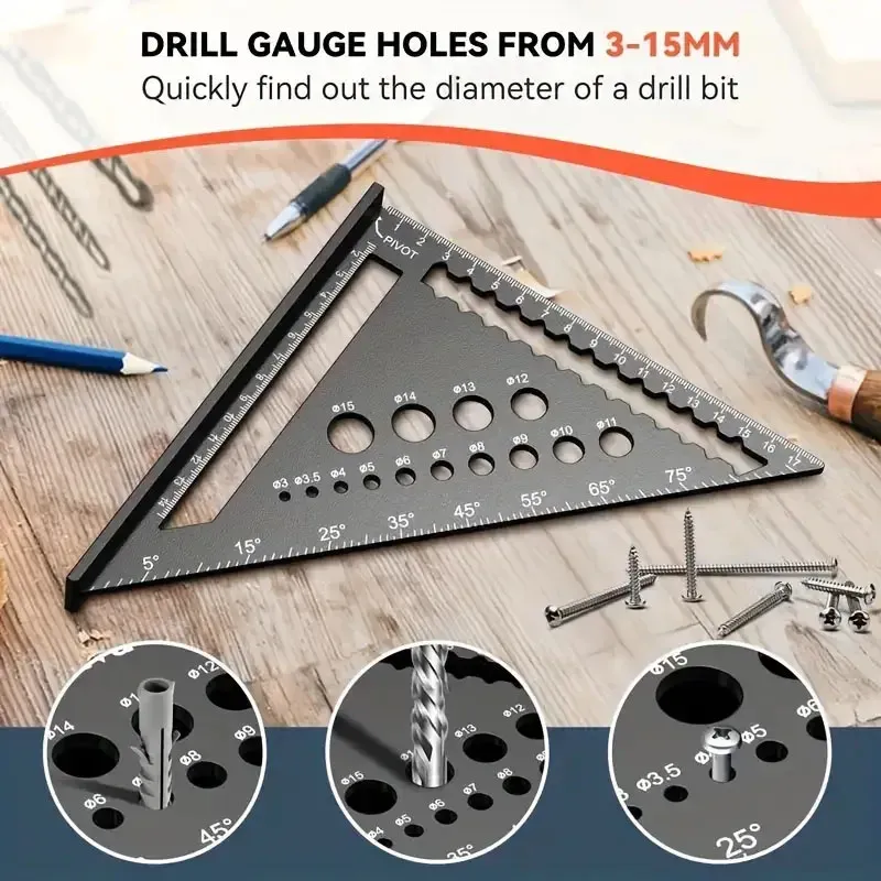 Woodworking Lightweight Triangle Ruler