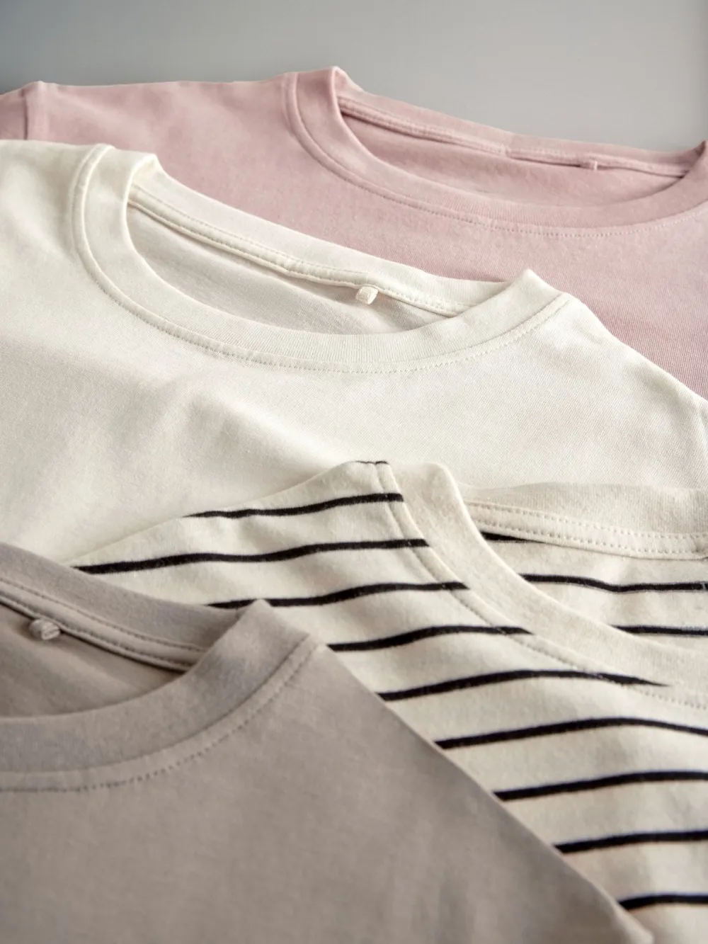 4-Piece Set Of Pure Cotton Loose Short-Sleeve T-Shirts