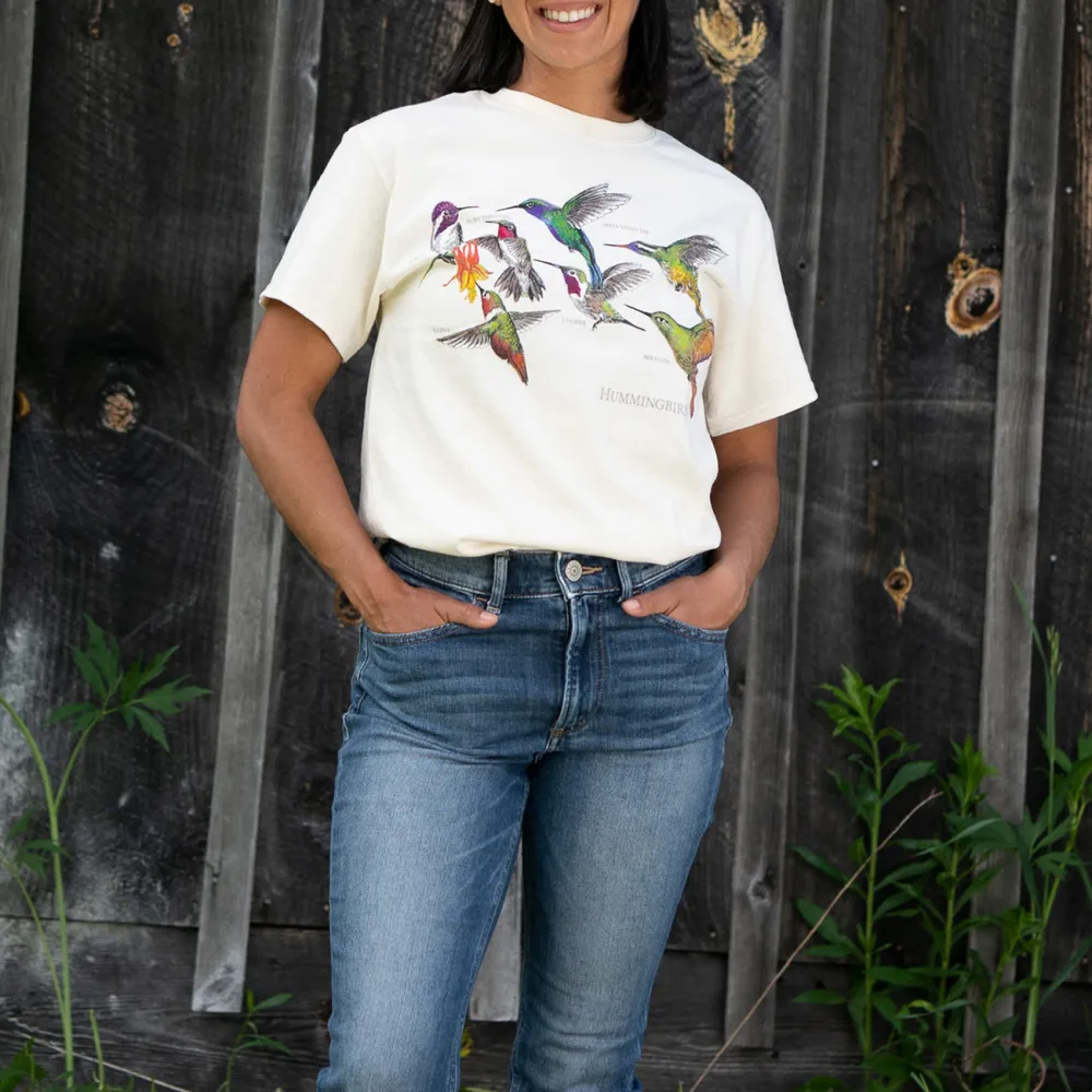 Bird Print Women'S T-Shirt