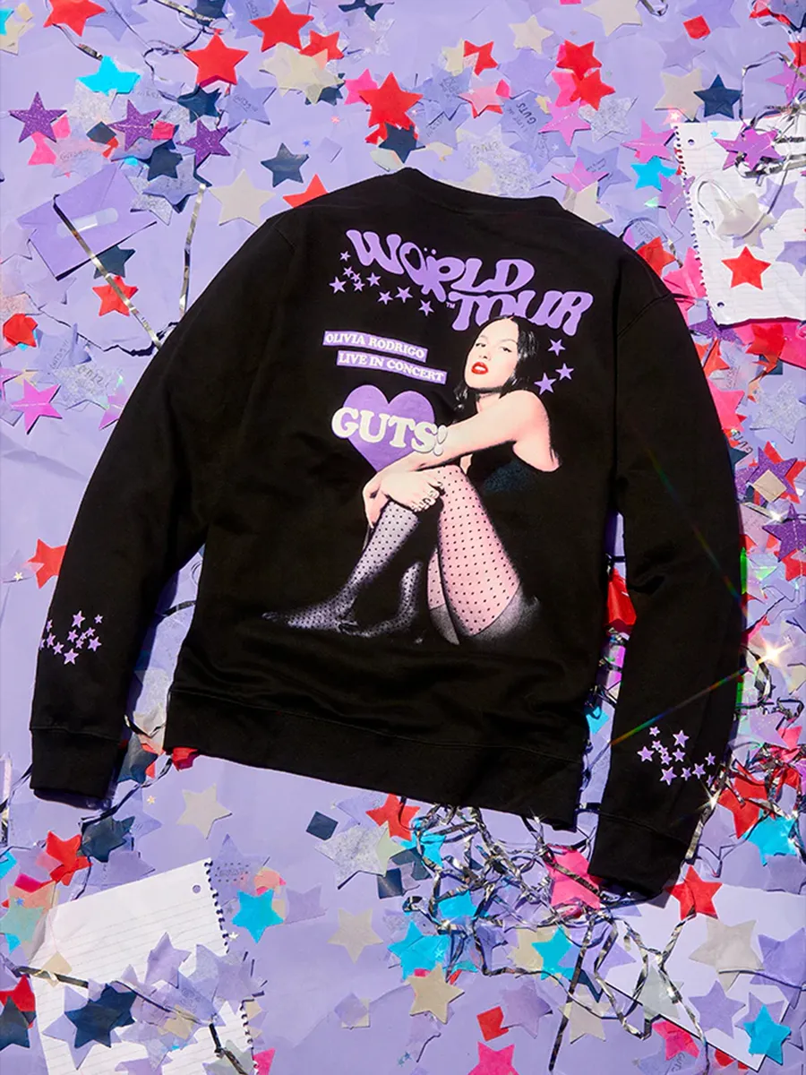 GUTS World Tour Crewneck Pullover In Black
