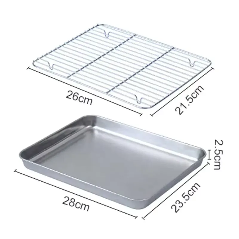 Stainless Steel Barbecue Tray Flat Chassis