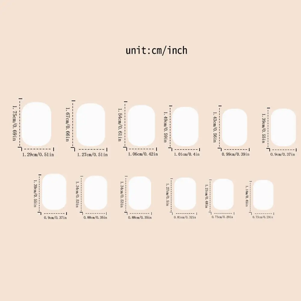 Nailhour 24Pcs French Medium Square Pink Glitter Press On Nails