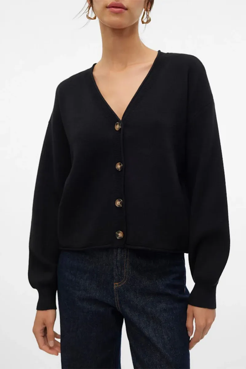 V-Neck Button Down Cardigans