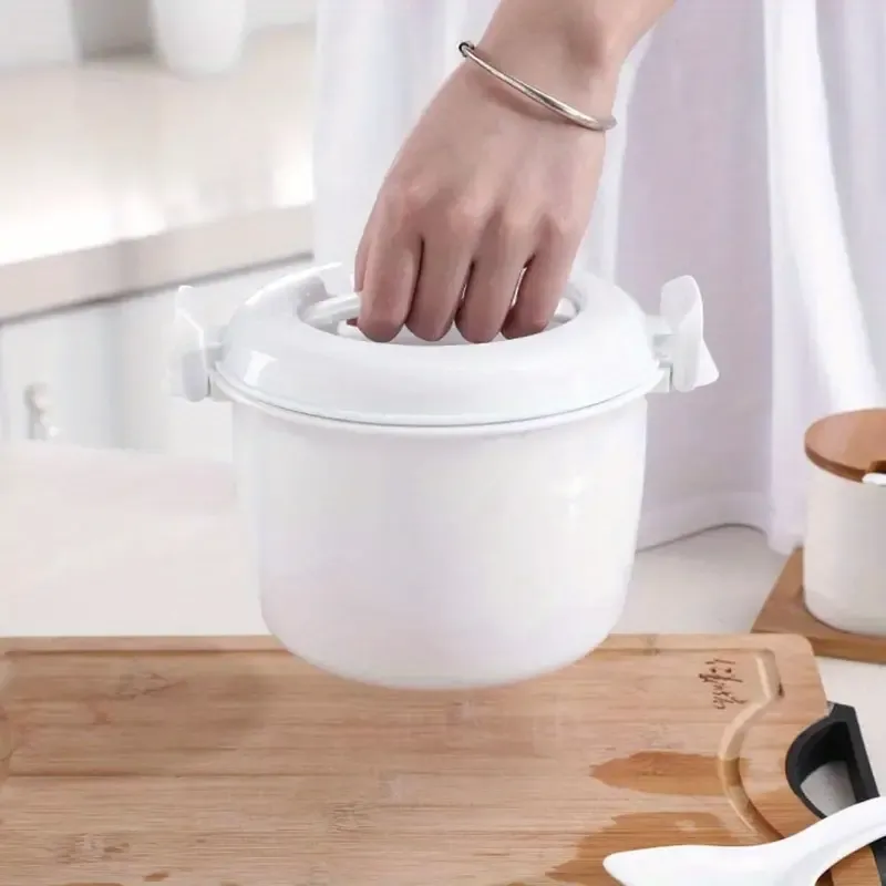 Mini Stainless Steel Microwave Rice Cooker