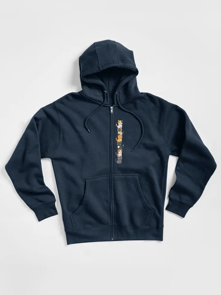 Cute Cats Zipped Hoodie