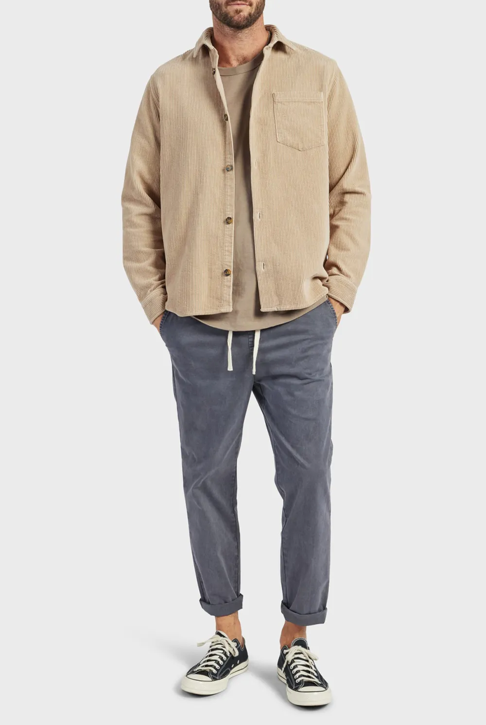 Corduroy Overshirt Pocket Shirt