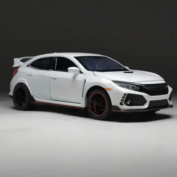 Simulation Fun White Toy Car