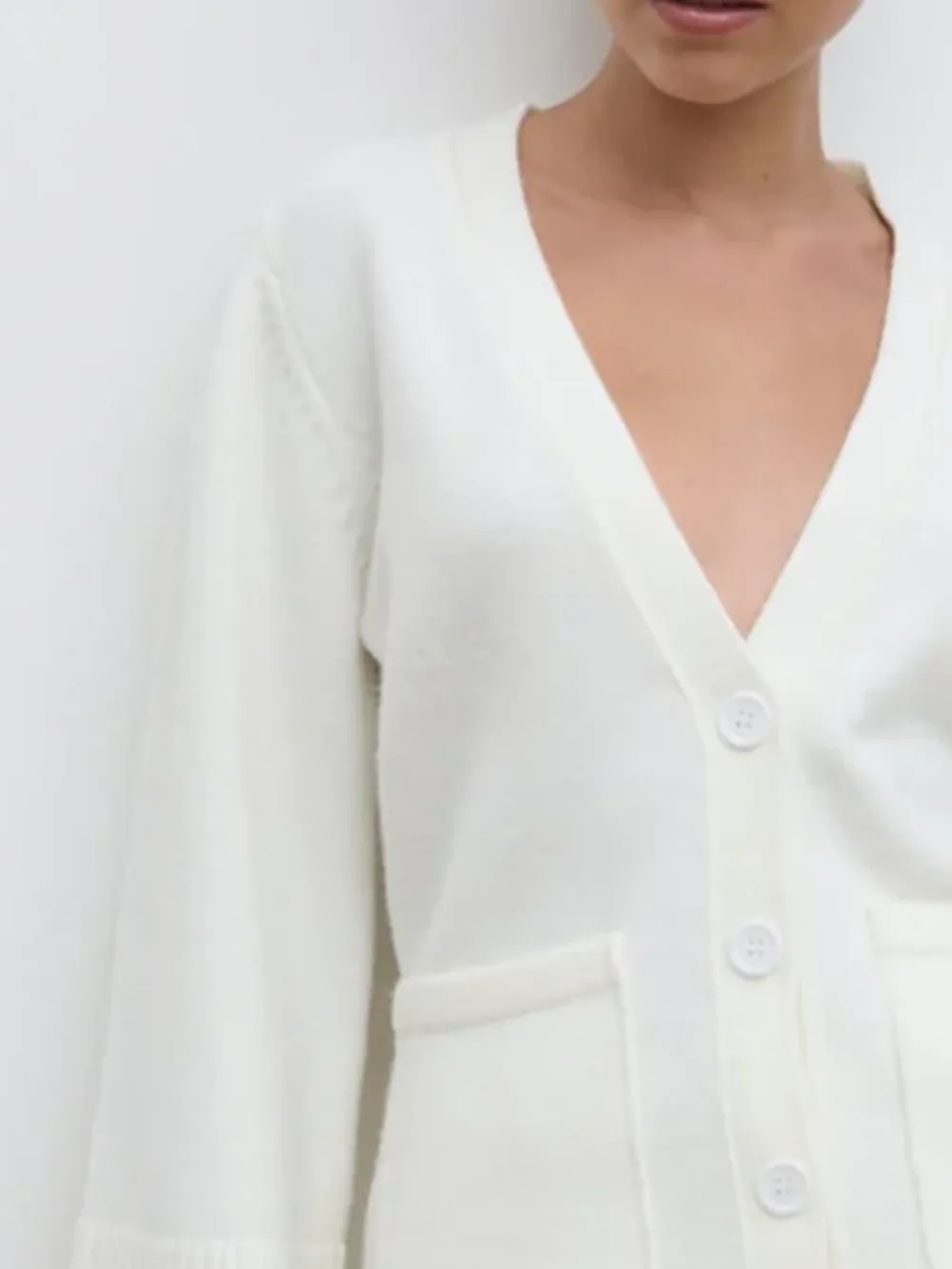 Button Front Knit Cardigan