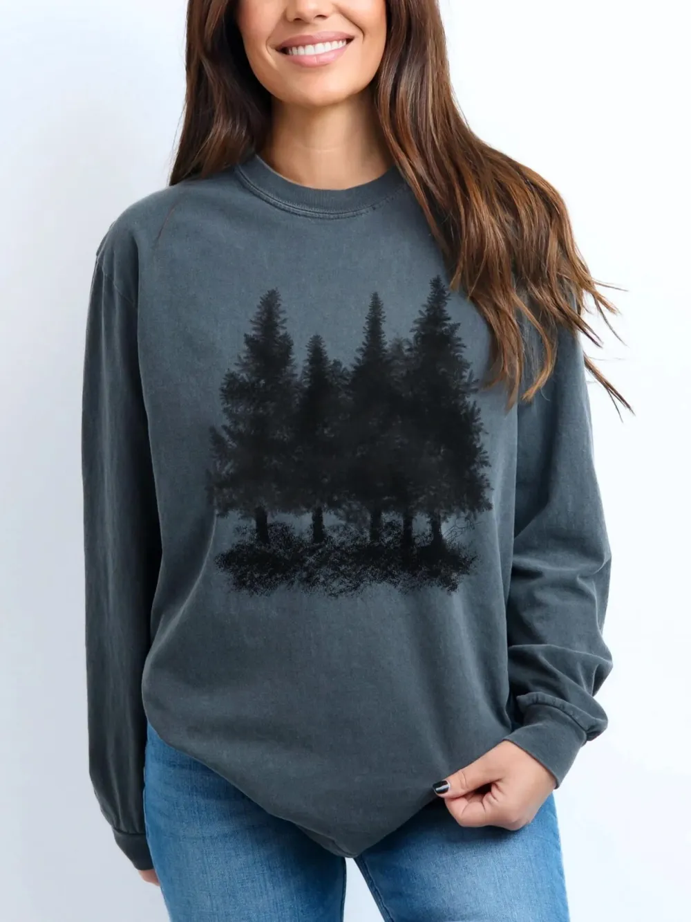 Pine Forest Print T-Shirt