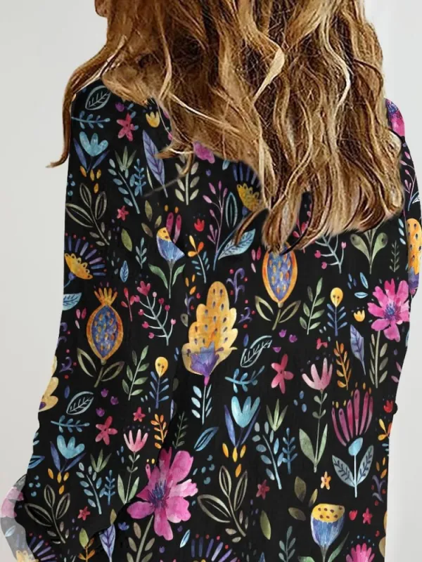 Vibrant Floral Print Shirt