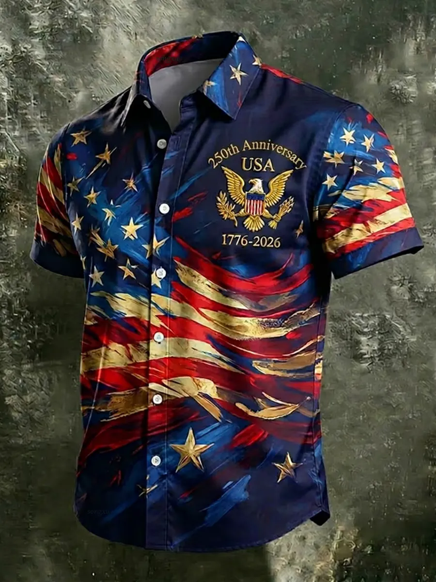 Men's American 250th Anniversary Short Sleeve Shirt