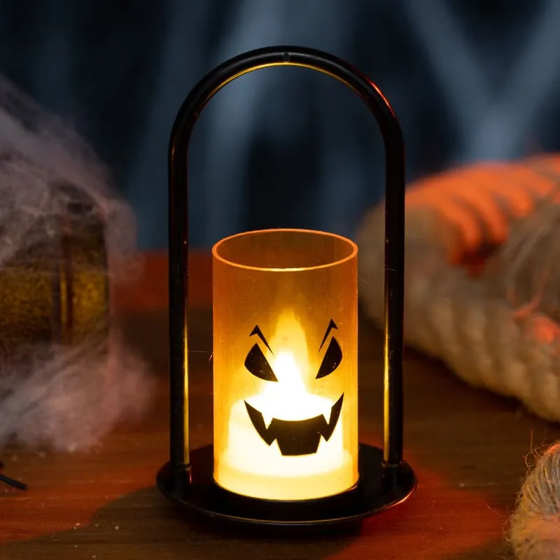 Halloween Pumpkin Candle Lamp Decorations For Party Scene Setup