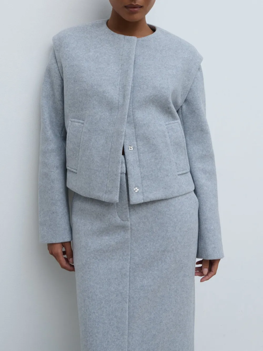 Cropped Boxy Jacket