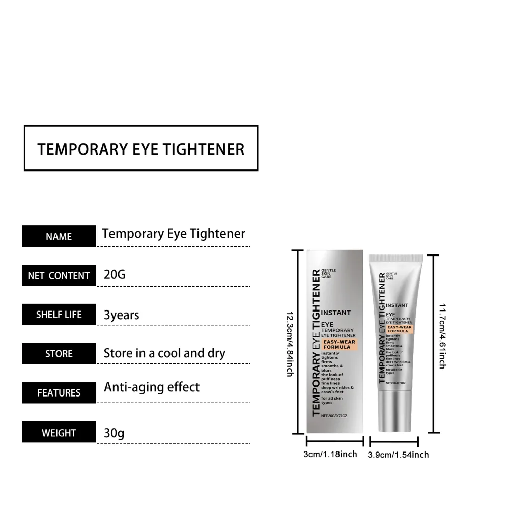 Moisturizing Eye Cream gently nourishes and moisturizes the skin around the eyes, providing a soft and elastic massage for daily eye care