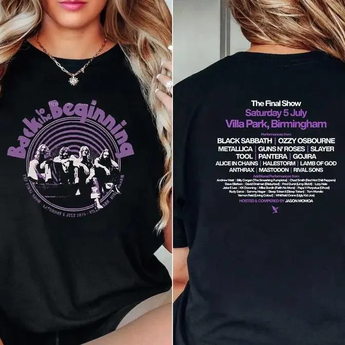 Black Sabbbth Back To The Beginning 2025 Black T-Shirt