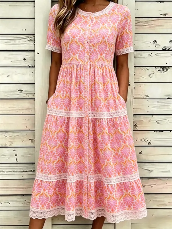 Women'S Printed Casual Dress