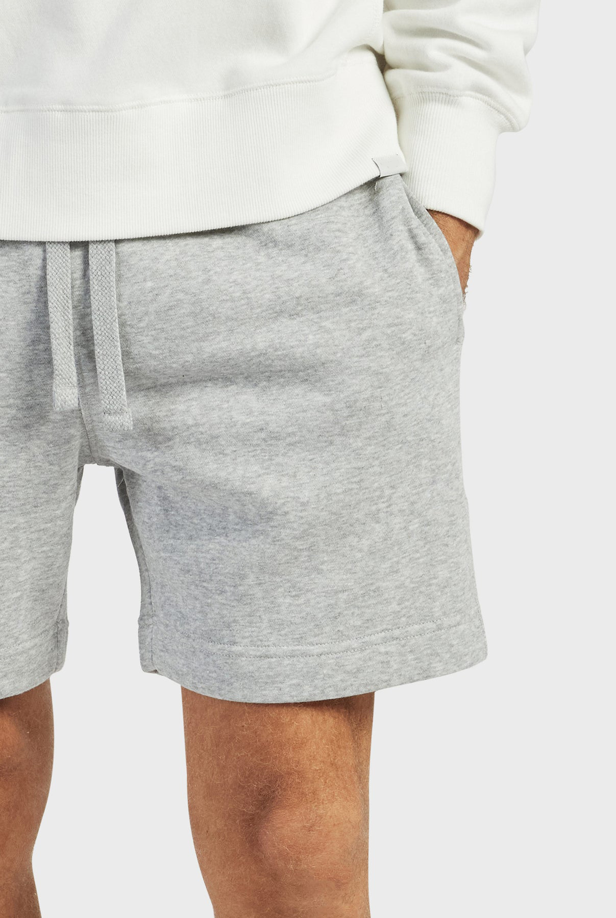 Academy Sweat Short-Oxford heather