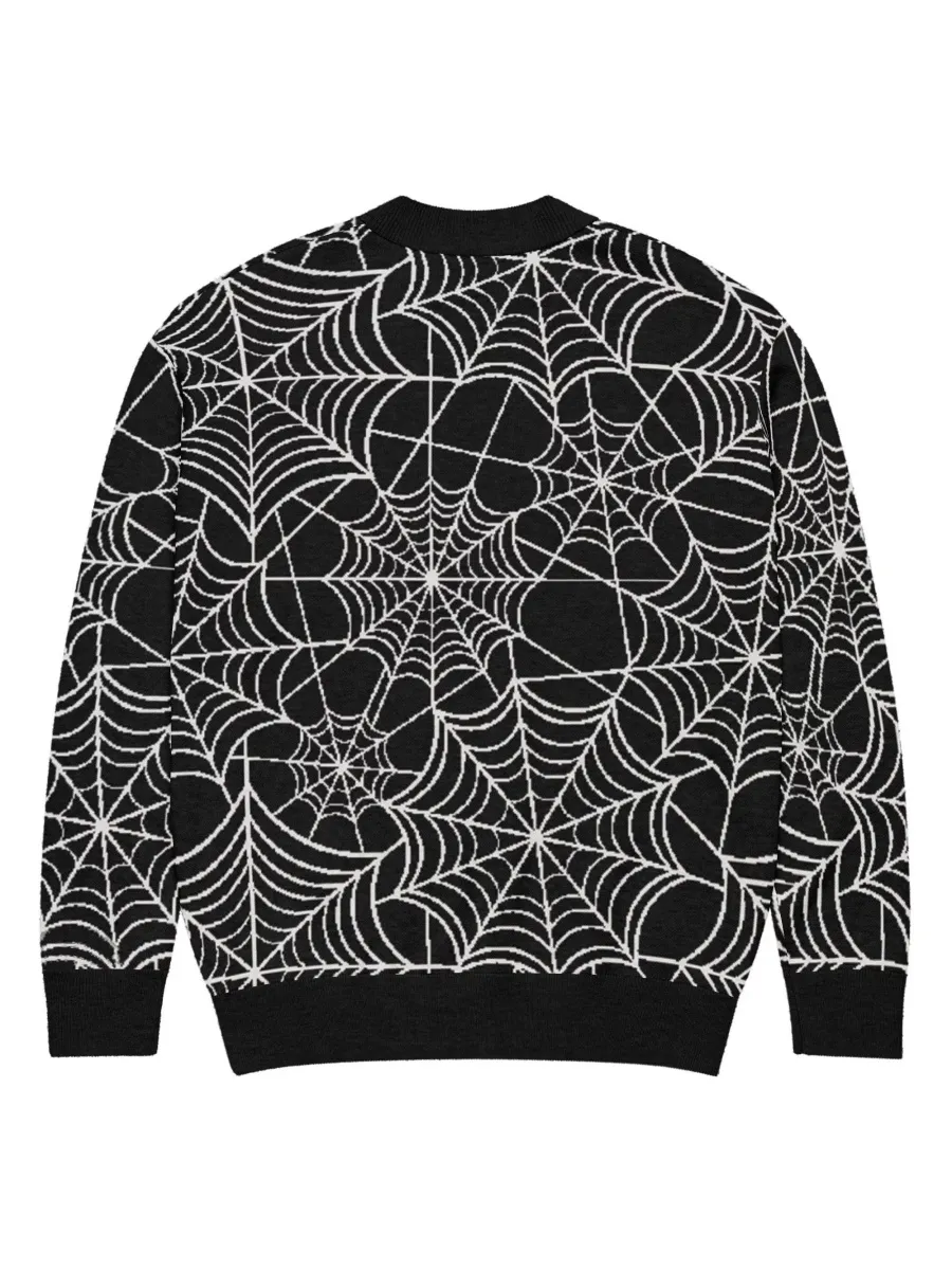 Spider Web Print Cardigan