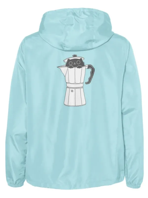 Cat in Coffee Pot Print Jacket