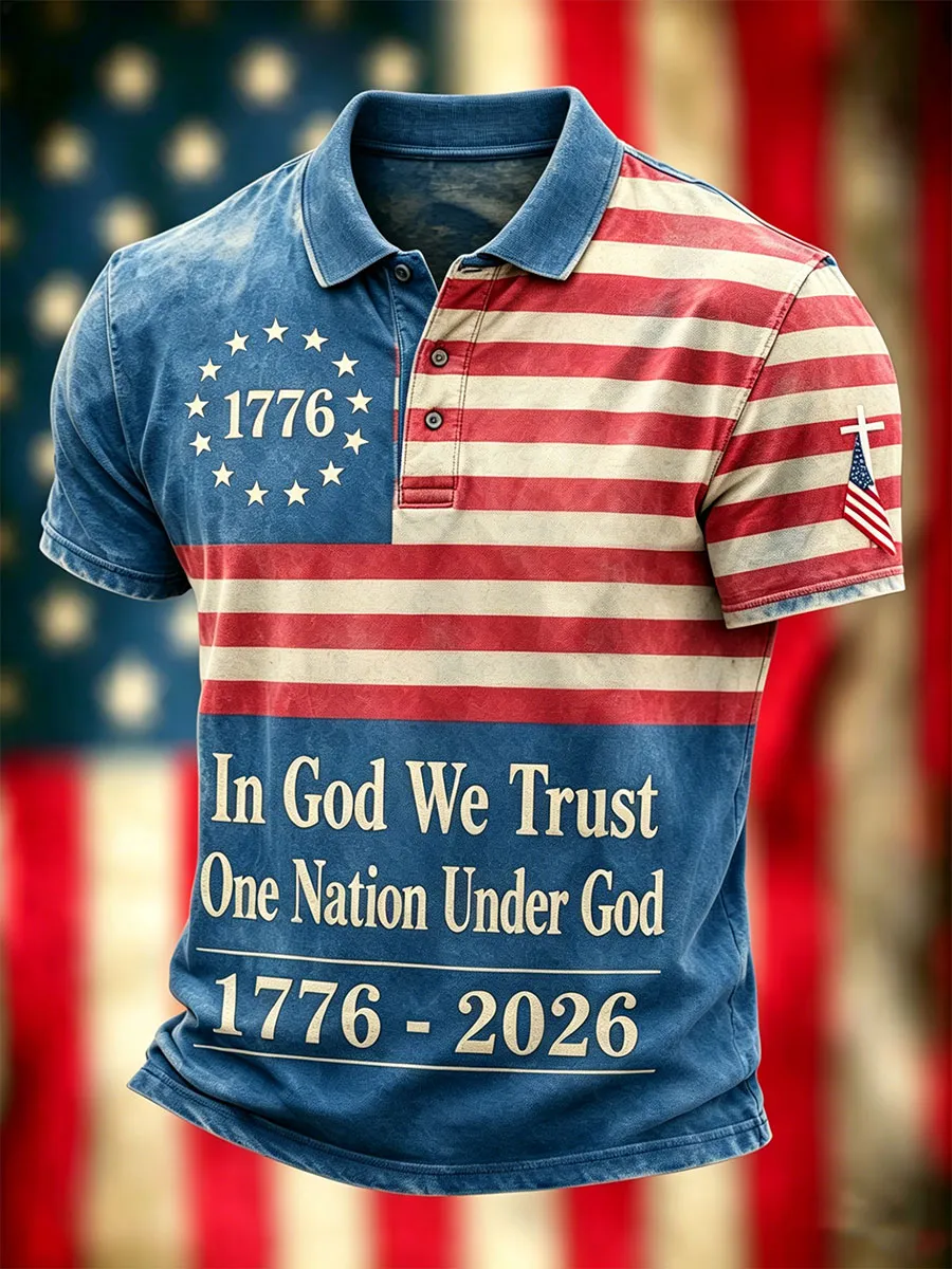 Men's American 250th Independence Day Polo Shirt