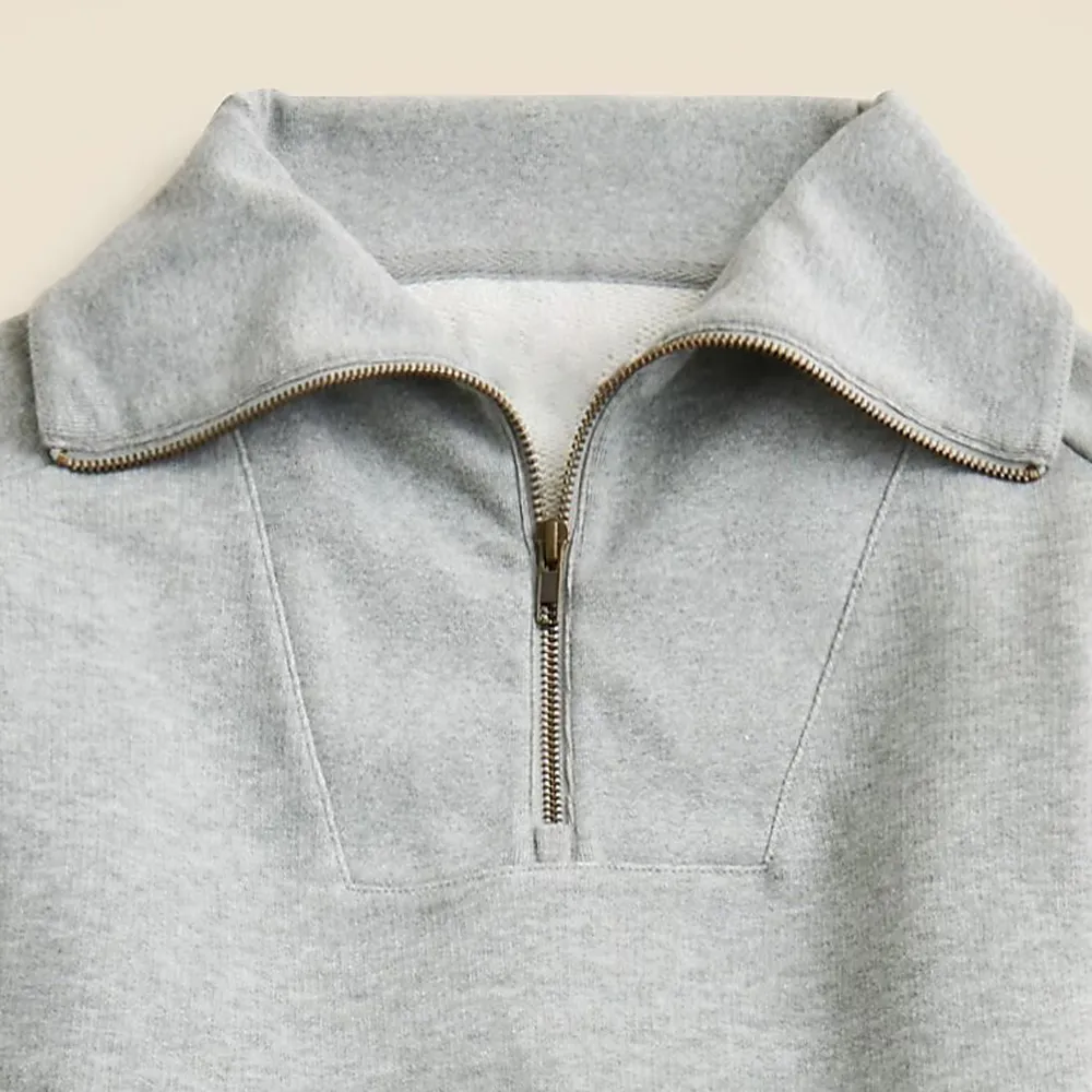 Zipper Terry Rollneck Sweatshirts