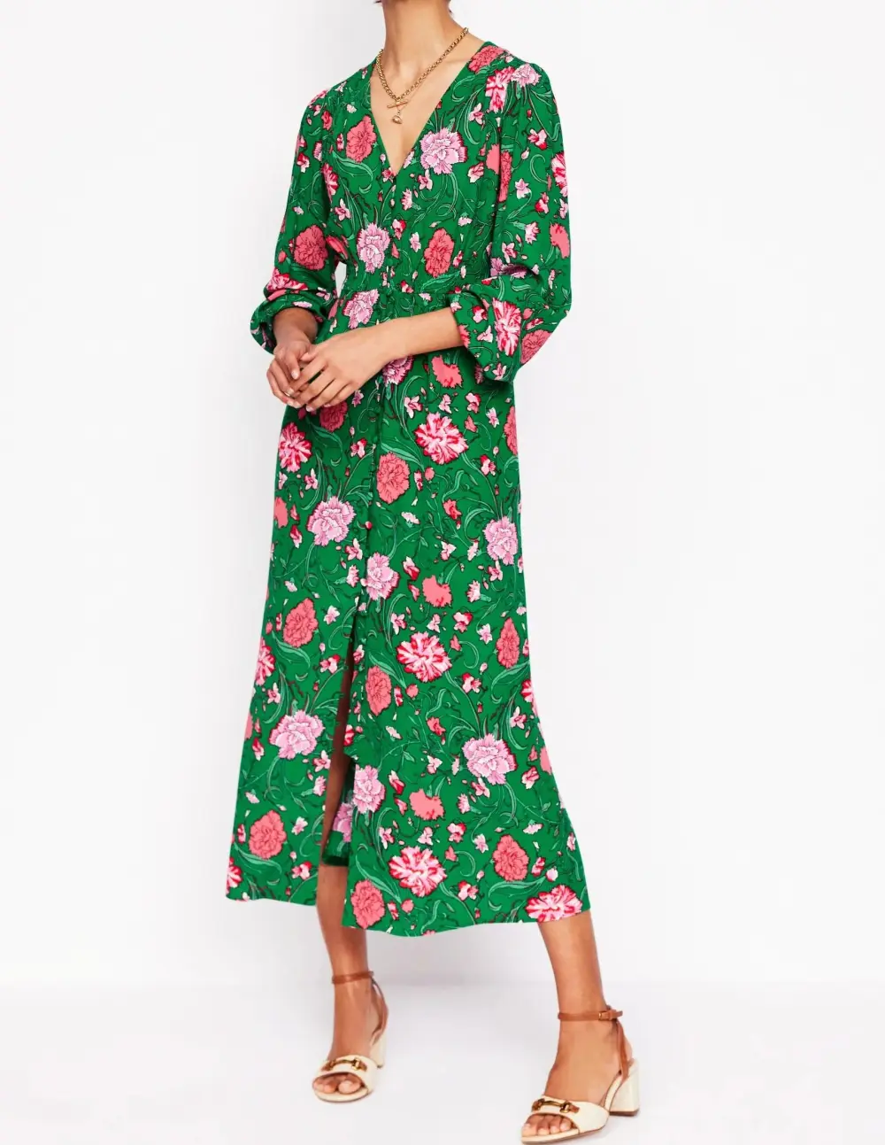 Cynthia Button Tea Dress