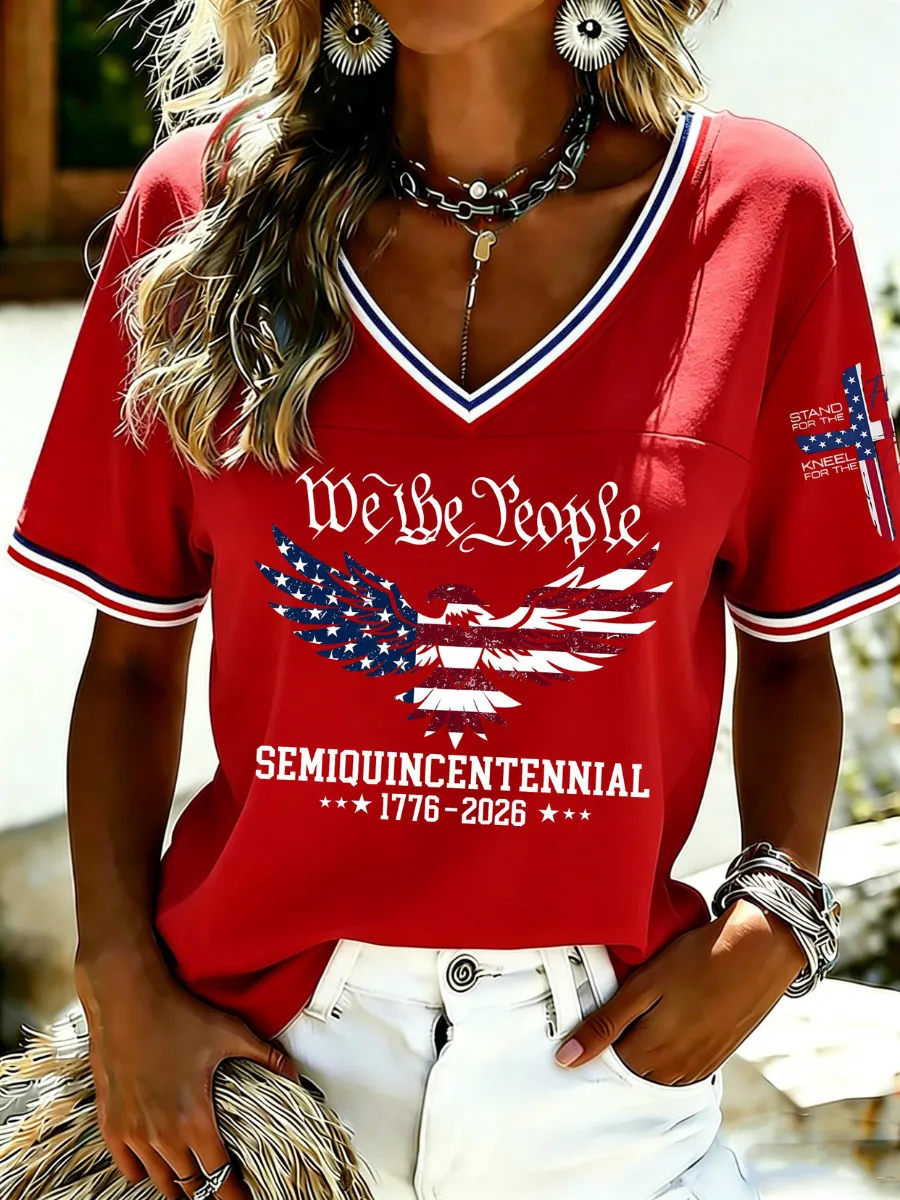 Women's American 250th Anniversary Printed T-Shirt