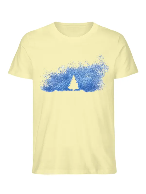 Tree In The Starry Sky Blue -  100% Cotton T-Shirt