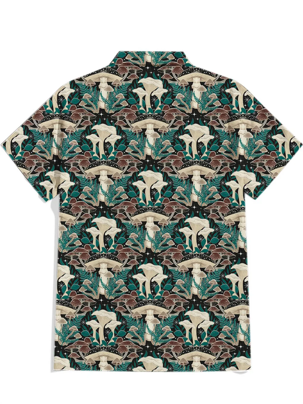 Moody Moonlit Mushroom Damask - 100% Cotton Shirt