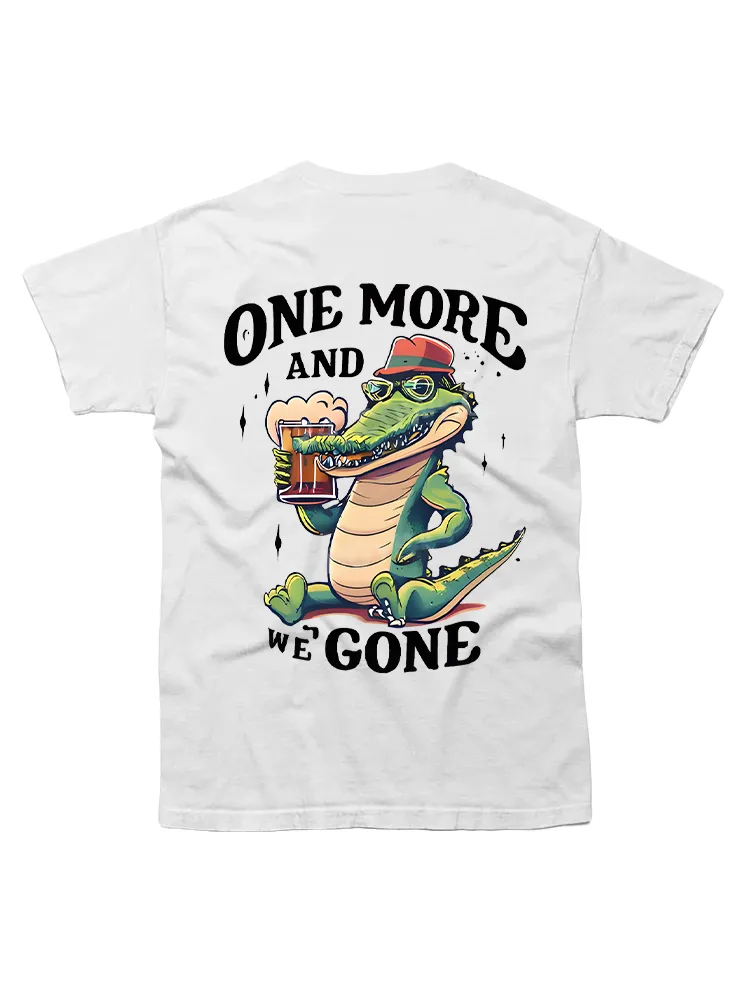 A Crocodile Drinking Beer T-shirts