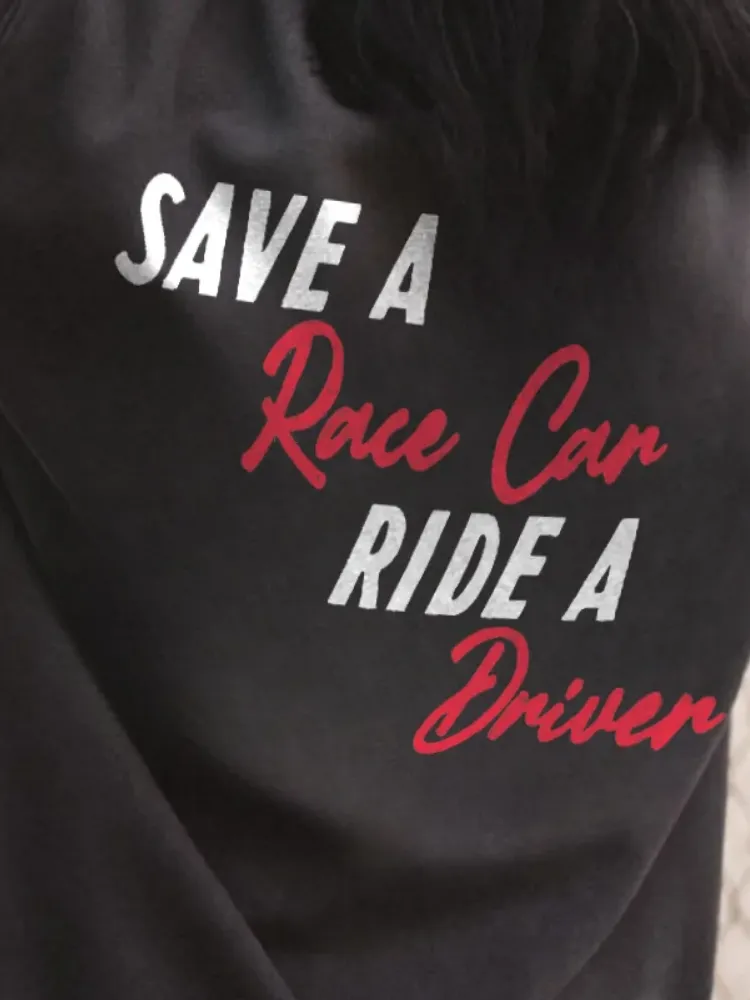 Back Graphic Crew Neck Sweatshirt
