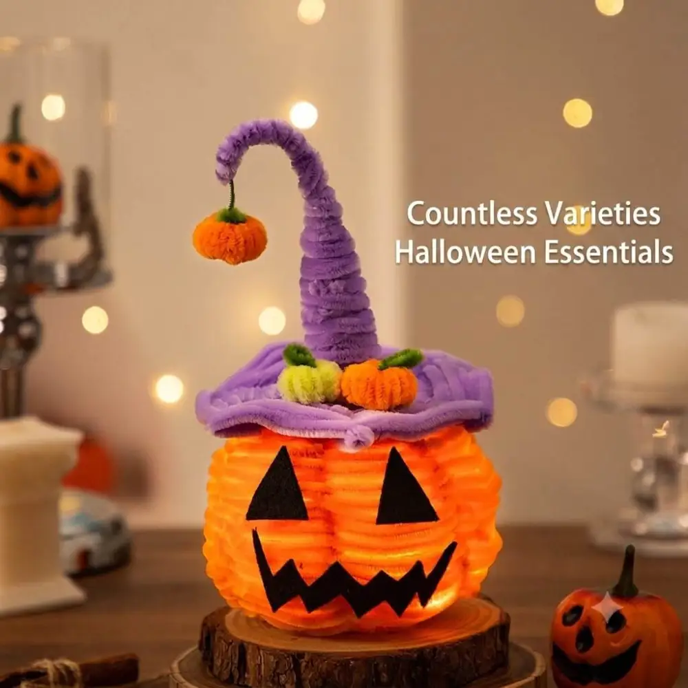 Halloween Handheld Piper Stick Glowing Pumpkin Lantern