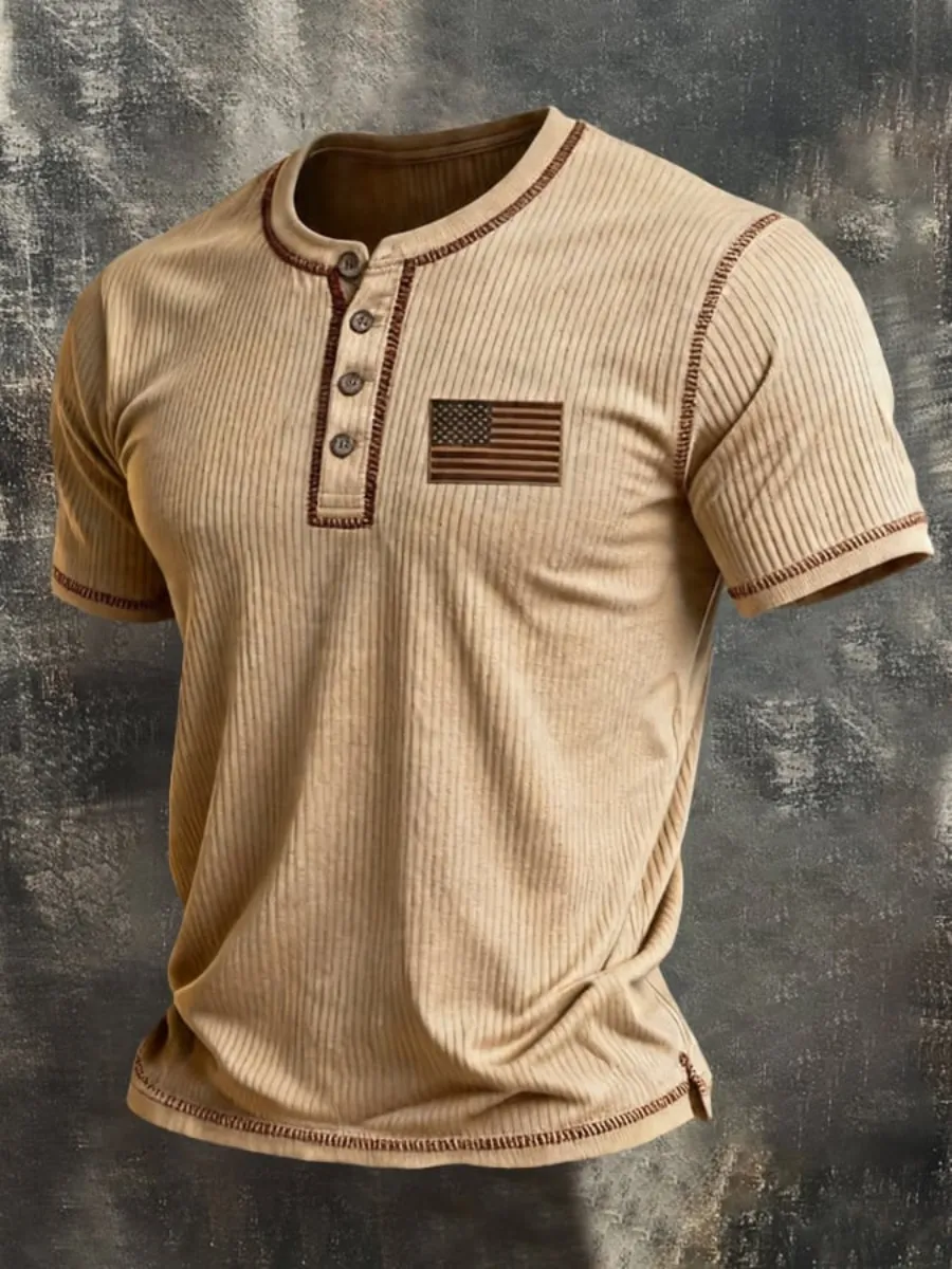 Men's 250th Anniversary Printed Waffle T-shirt