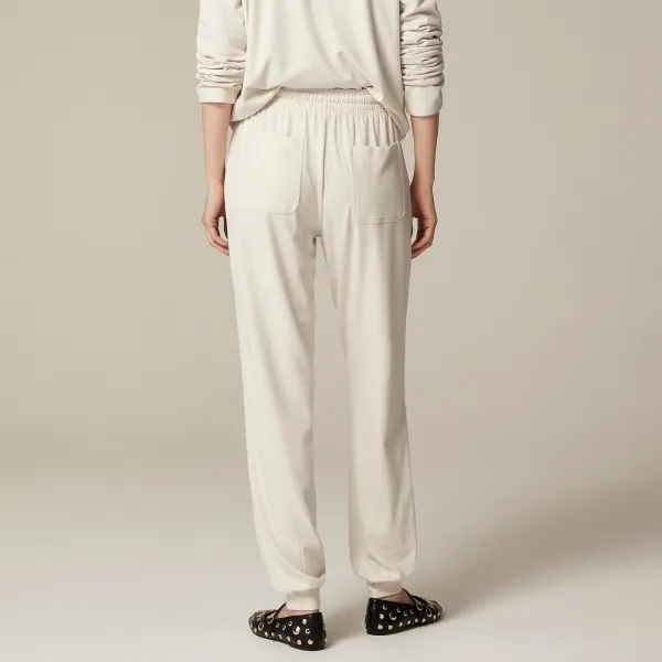 Mid-Waist Soft Rib Joggers