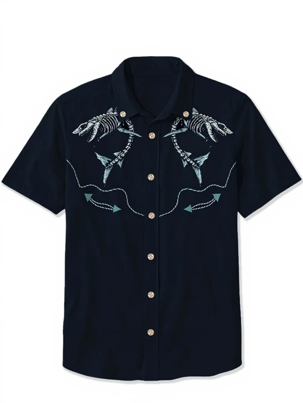 Shark Skeleton - 100% Cotton Shirt