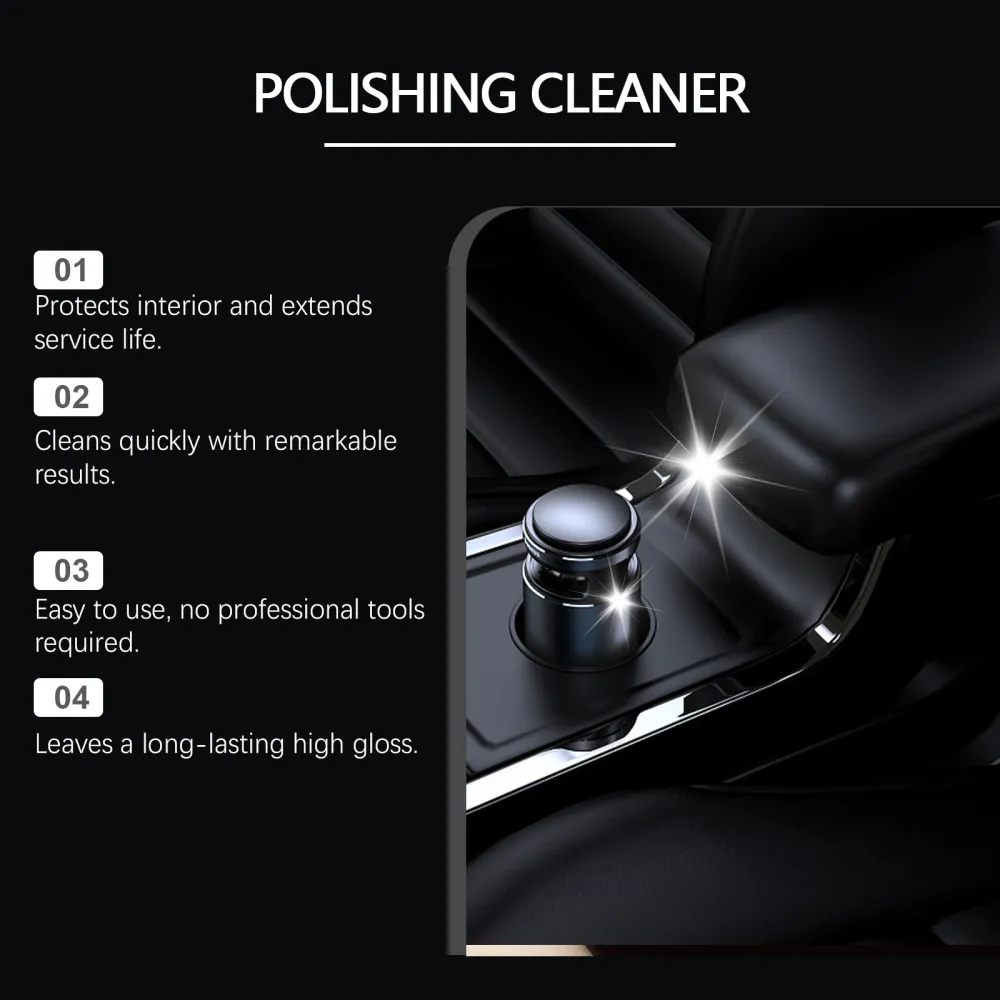 Automobile interior polish (with tools)