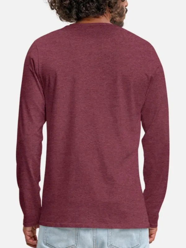 Men's Casual Long-Sleeved T-Shirt With Patterns On Human Evolution History