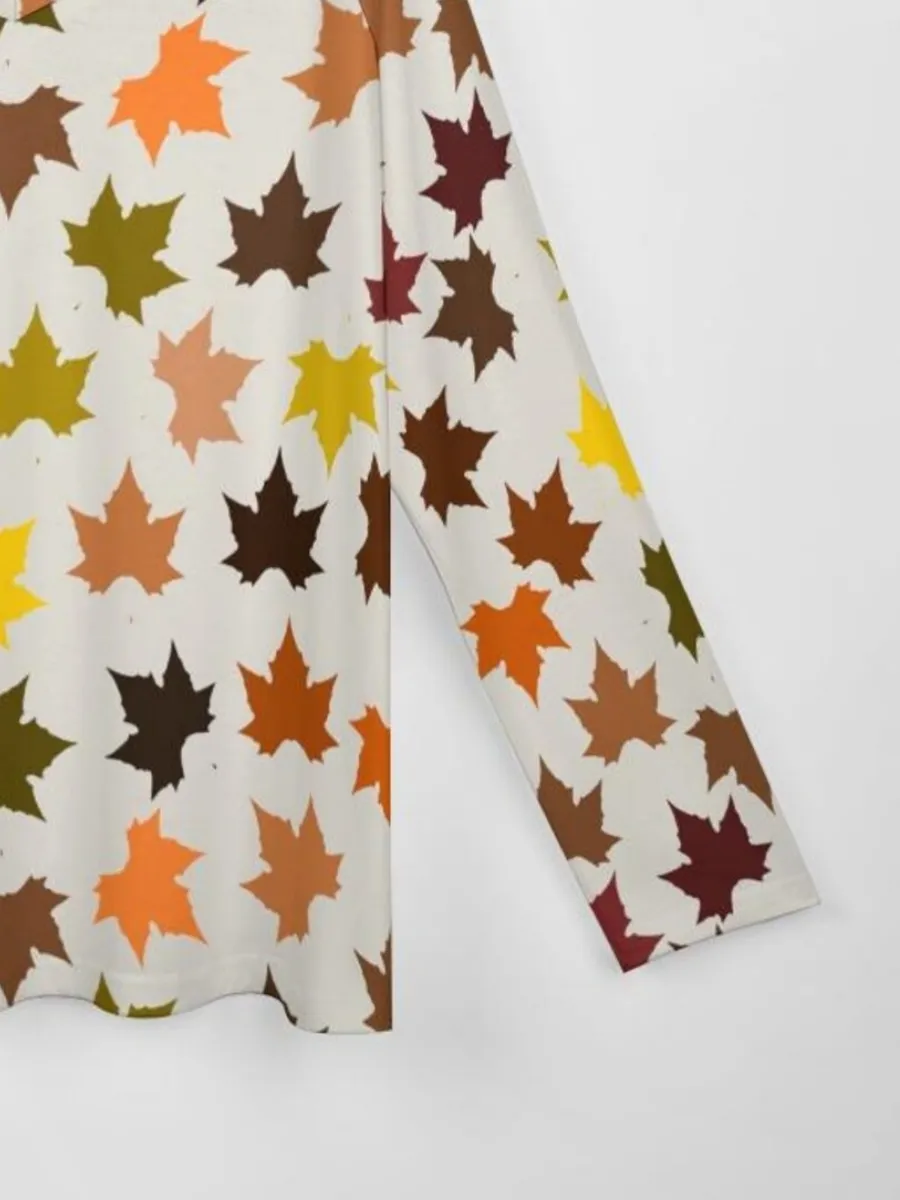 Maple Leaf V-Neck T-Shirt