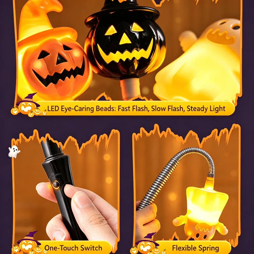 Halloween Children's Hand-cranked Light-up Pumpkin Lantern