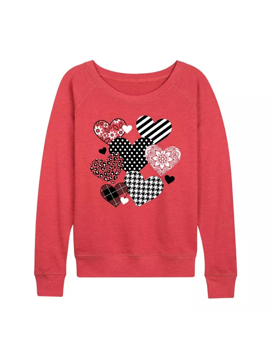Casual Heart Pattern T-Shirt