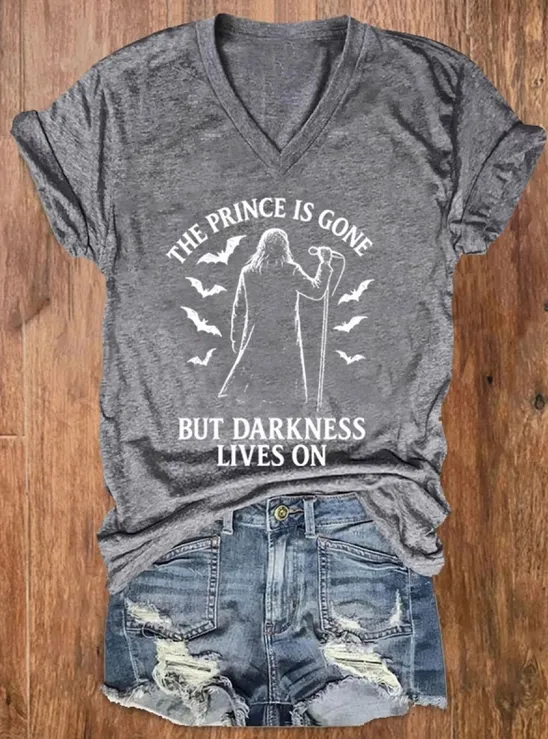 Women'S Prince Of Darkness Printed Casual T-Shirt