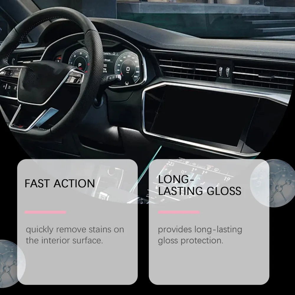 Automobile interior polish (with tools)