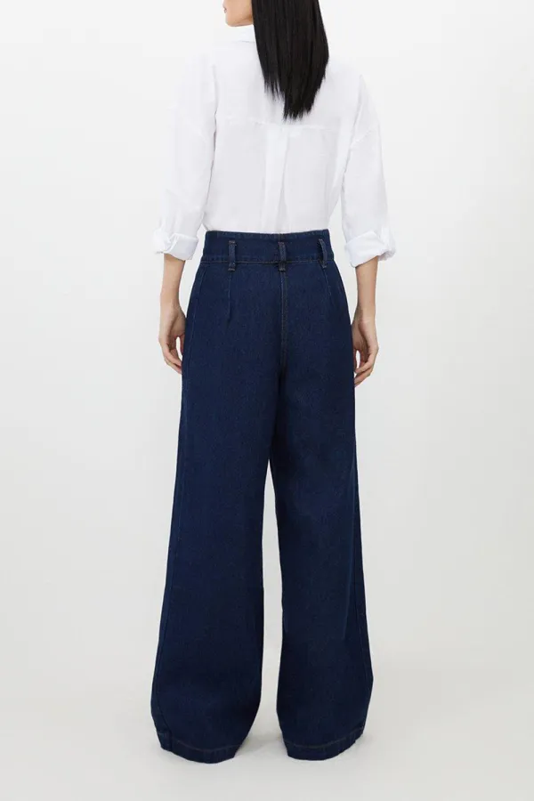Petite Denim Wide Leg Jeans
