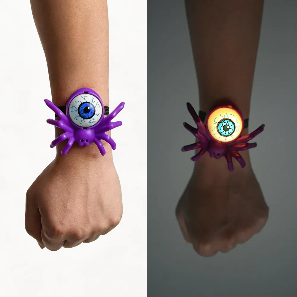 Halloween Halloween Glowing Light Spider Watch